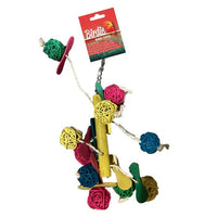 Birdie Hanging Block Swing Toy with a row of chunky blocks along the swing bar