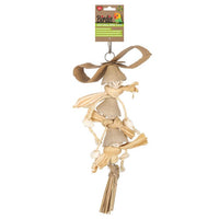 Birdie Naturals Lady Bow, stacked natural bows on a 25 x 8cm hanging strand