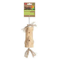 Birdie Naturals Foraging Trunk, a tall 30 x 8cm hanging trunk for hiding treats inside