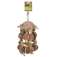Birdie Naturals Tropical Treasure House 23 x 15cm, a woven house-shaped bird toy