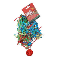 Birdie Rattan Tubes Rainbow Shredder in Medium, rainbow rattan and paper tubes bundled together