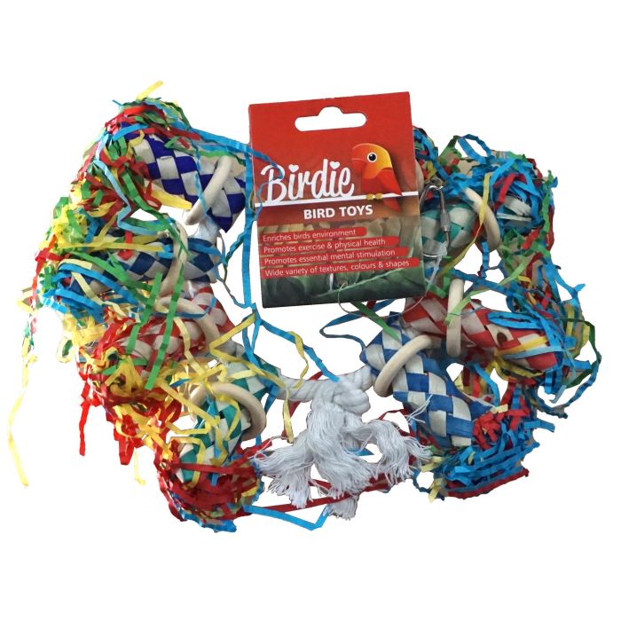 Birdie Tube Wheel Shredder in Large, shreddable tubes arranged in a ring around a central wheel