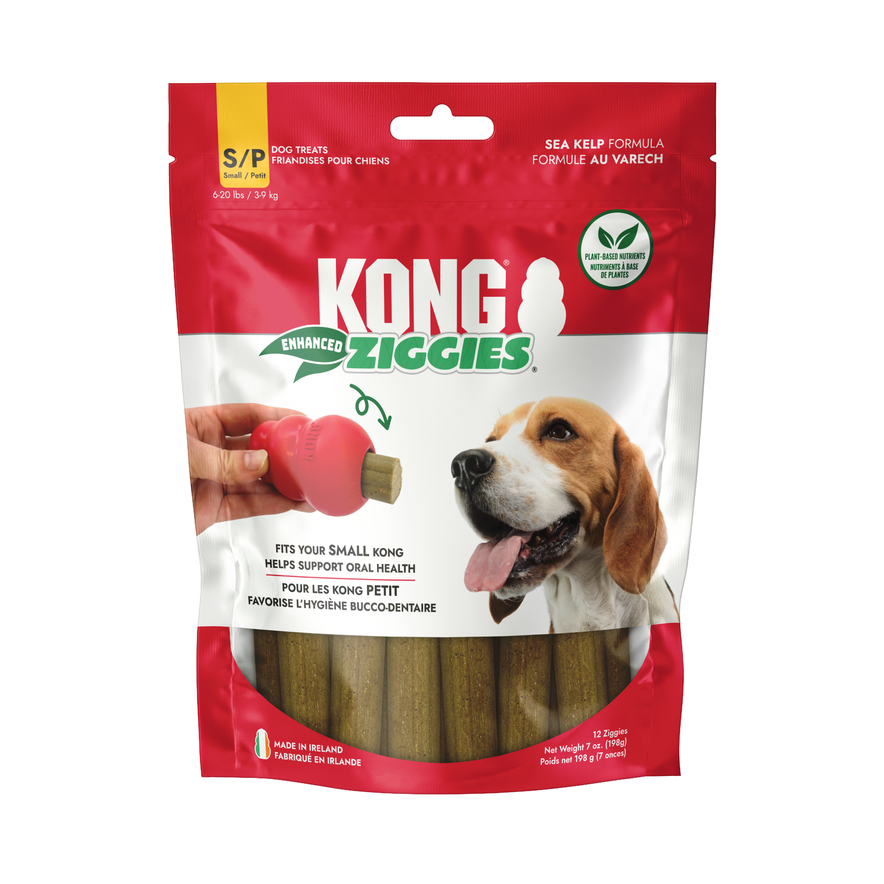 KONG Dog Treats Ziggies Enhanced in its retail pack