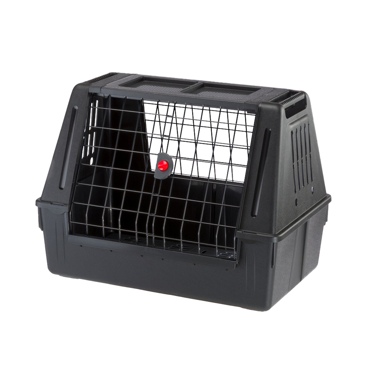 Ferplast Atlas Car 80 Scenic dog car carrier – front view with mesh door