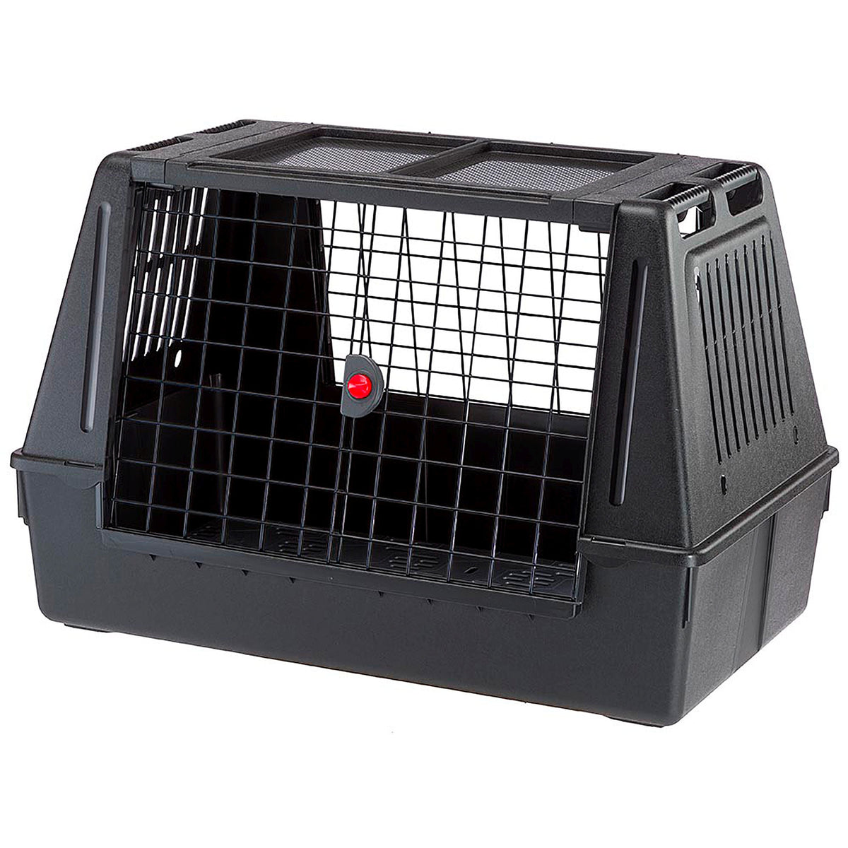 Ferplast Atlas Car 100 Scenic dog car carrier – front view with mesh door