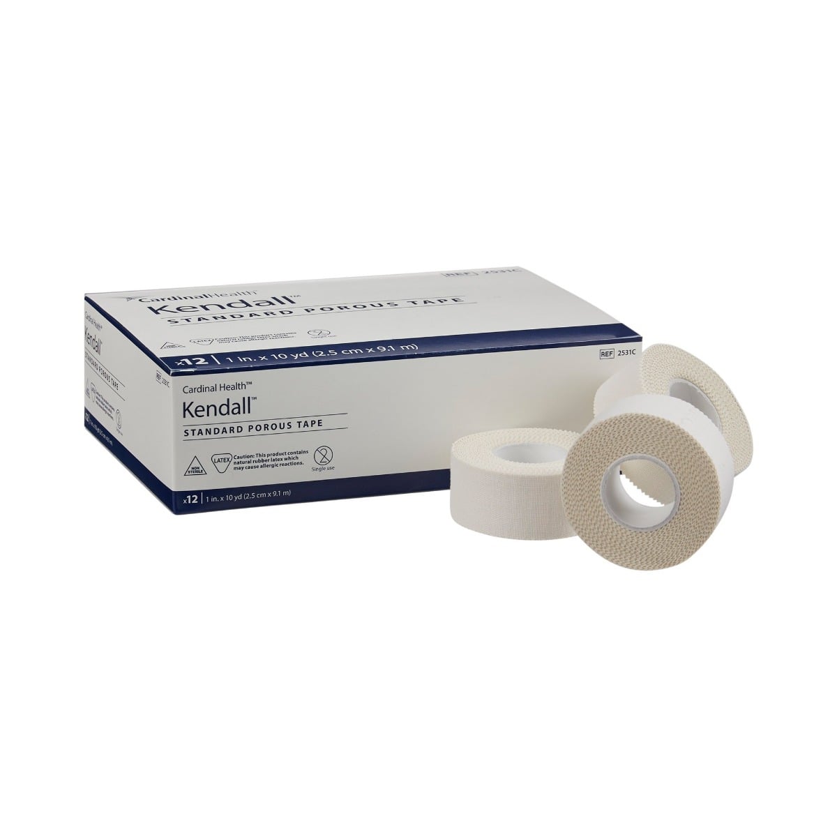 Curity standard porous tape roll and box