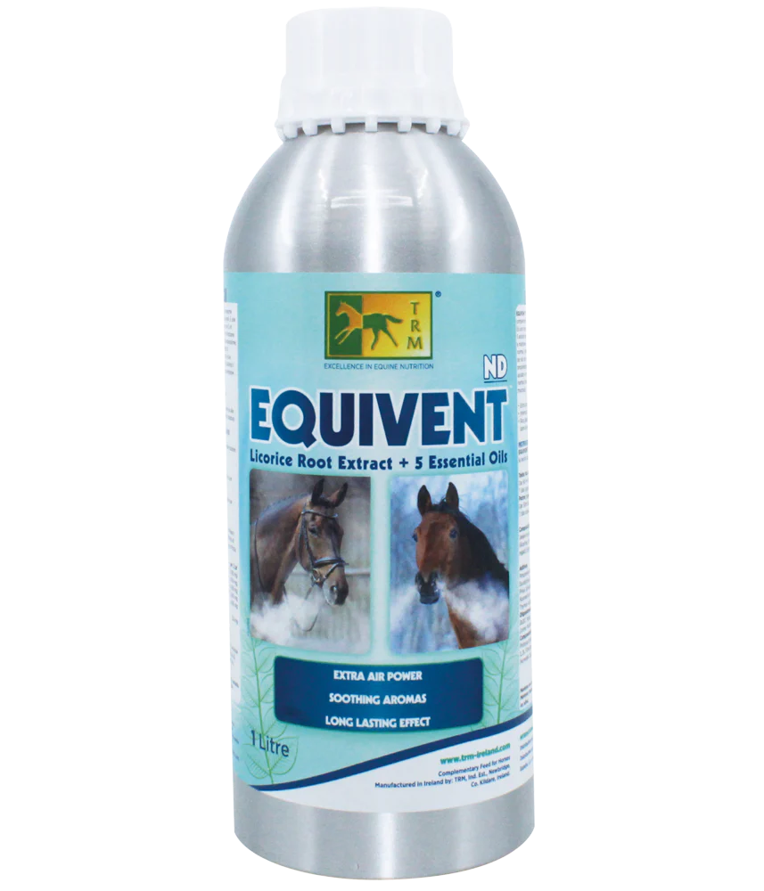 TRM Equivent ND respiratory support syrup for horses, 1 litre bottle