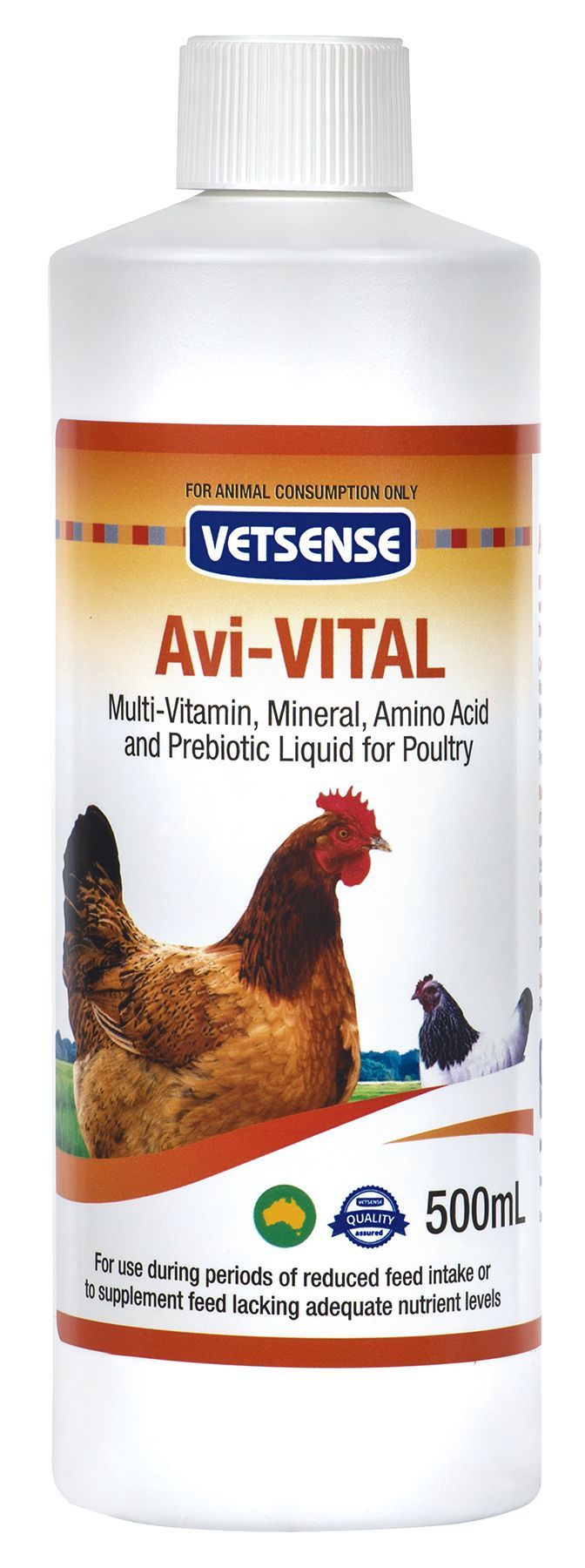 Vetsense Avi-Vital Multivitamin Supplement for Poultry 500ml pack