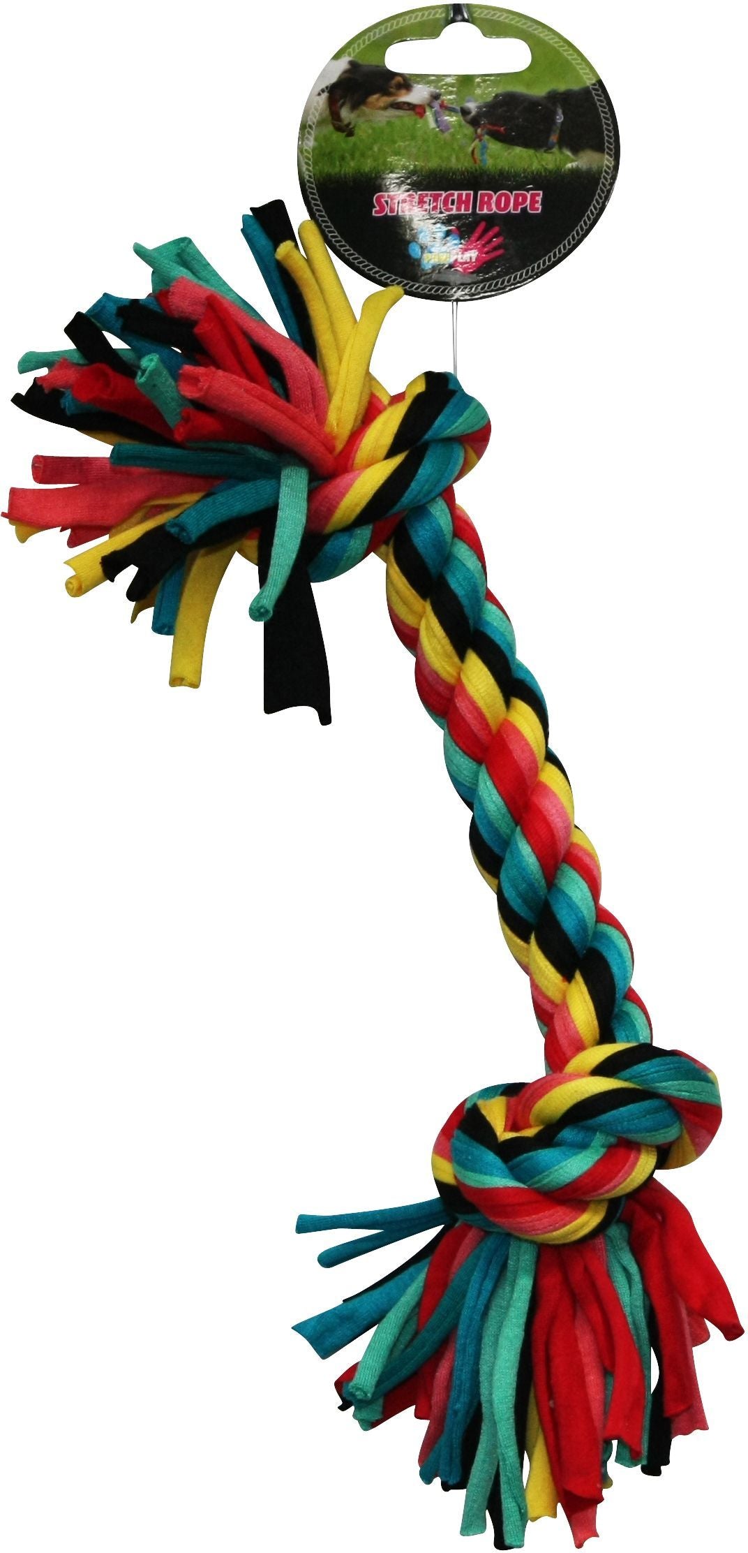 Paw Play rope stretch dog toy 31cm