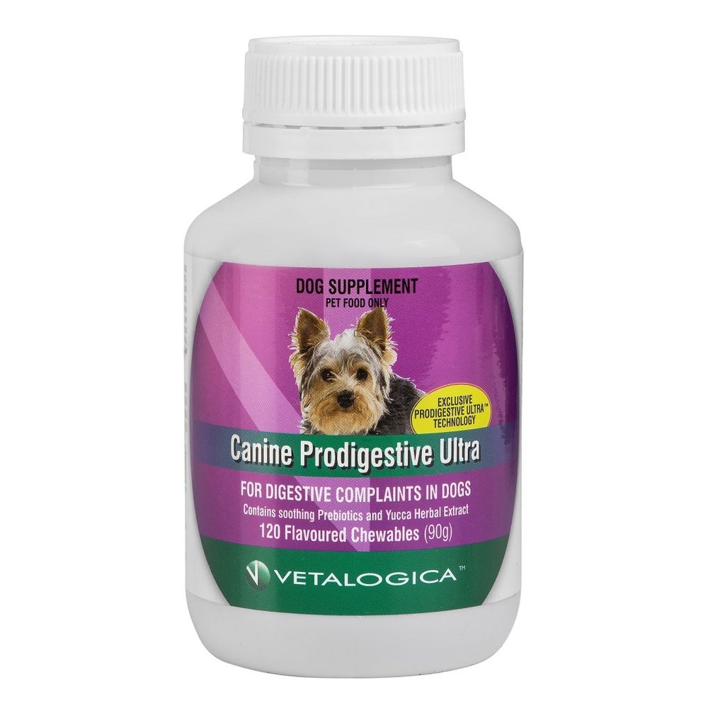 Vetalogica Canine ProDigestive Ultra Chews for Dogs - 120 Chews | PeekAPaw Pet Supplies