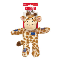 KONG Dog Toys Wild Knots Giraffe - Medium/Large | PeekAPaw Pet Supplies