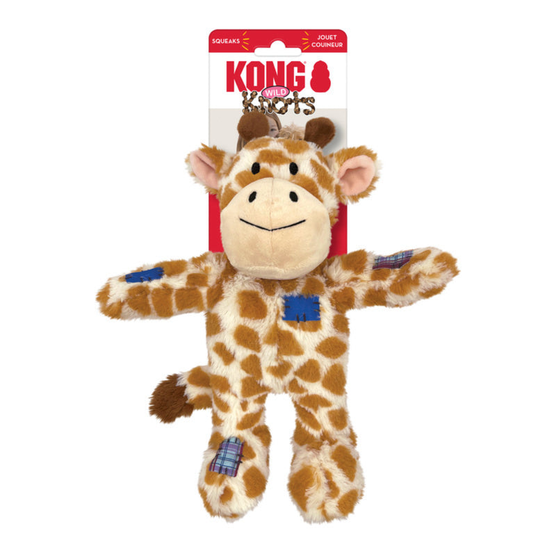 KONG Dog Toys Wild Knots Giraffe - Medium/Large | PeekAPaw Pet Supplies