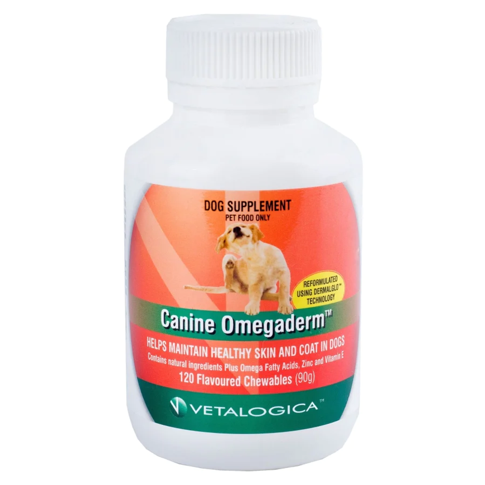 Vetalogica Canine OmegaDerm Chews for Dogs - 120 Chews | PeekAPaw Pet Supplies