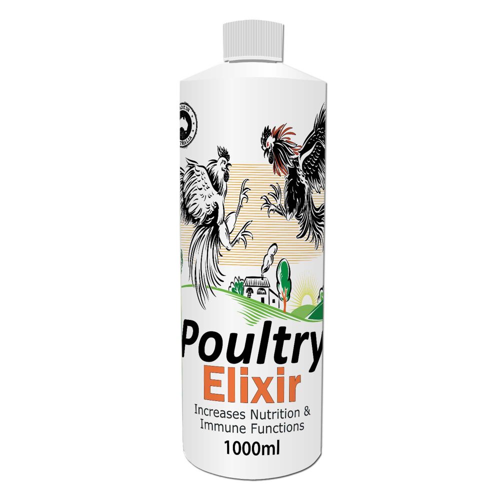 Animal Wellbeing Poultry Elixir 1L bottle | PeekAPaw Pet Supplies