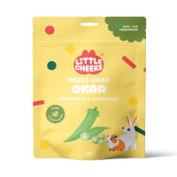 Little Cheeks Freeze Dried Okra 15g pouch, front of pack