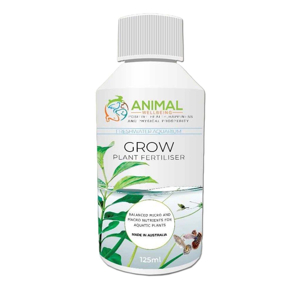 Animal Wellbeing Grow Aquarium Plant Fertiliser 125ml bottle | PeekAPaw Pet Supplies