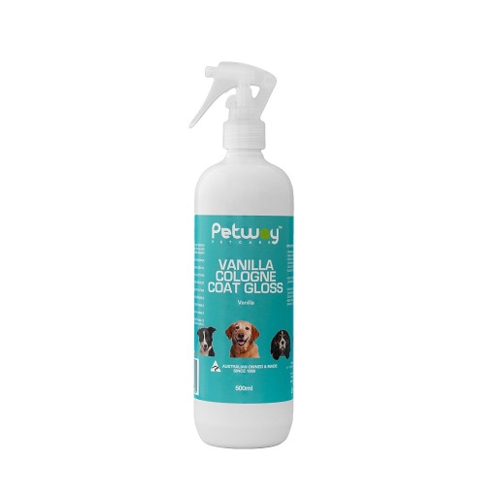 Petway Petcare Vanilla Cologne Coat Gloss - 500ml | PeekAPaw Pet Supplies