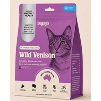 Bugsy's Premium Freeze Dried Raw Cat Food Venison 132g