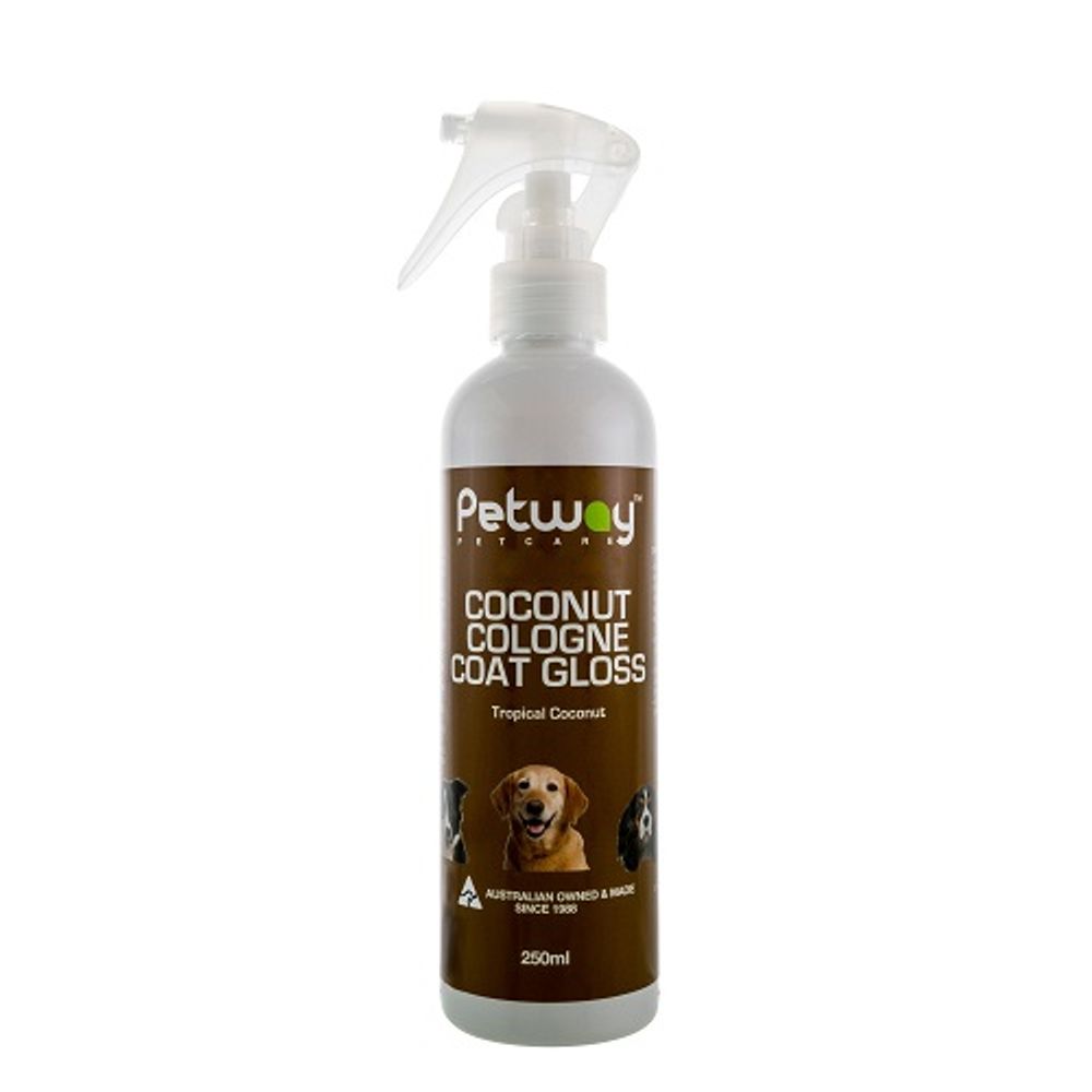 Petway Petcare Coconut Cologne Coat Gloss - 250ml | PeekAPaw Pet Supplies