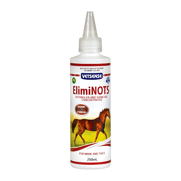 Vetsense ElimiNOTS Detangler & Shine Gel for Horses 250ml pack