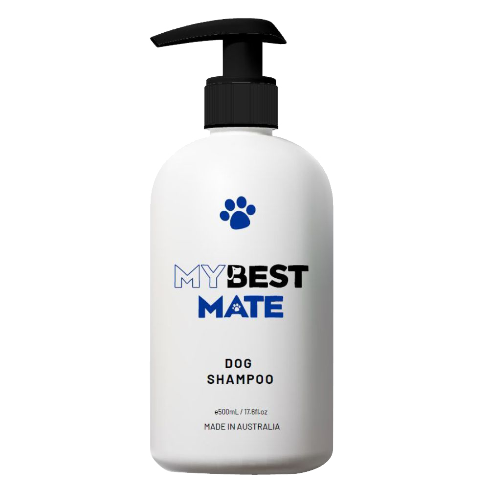 My Best Mate dog shampoo 500ml bottle, front label