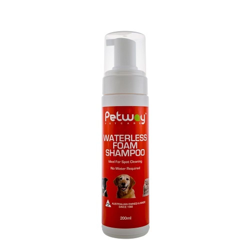 Petway Petcare Waterless Foam Shampoo - 200ml | PeekAPaw Pet Supplies