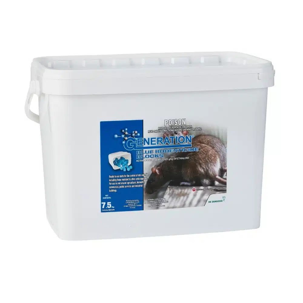 Generation Blue Block rodenticide 7.5kg pail