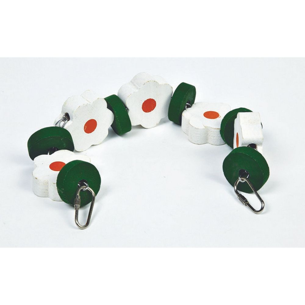 Pipkins Small Pet Daisy Garland gnawing toy 40cm for cage or aviary