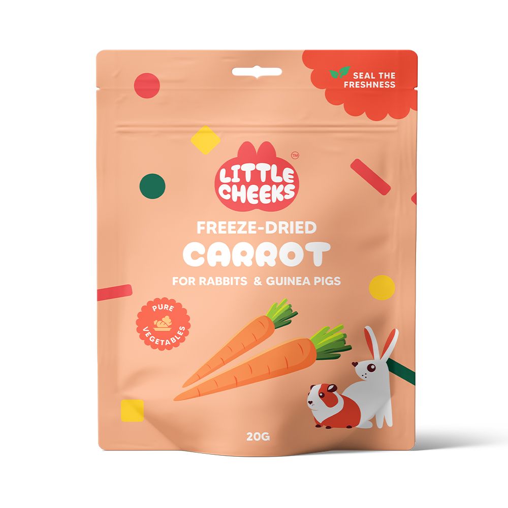 Little Cheeks Freeze Dried Carrot 20g pouch, front of pack