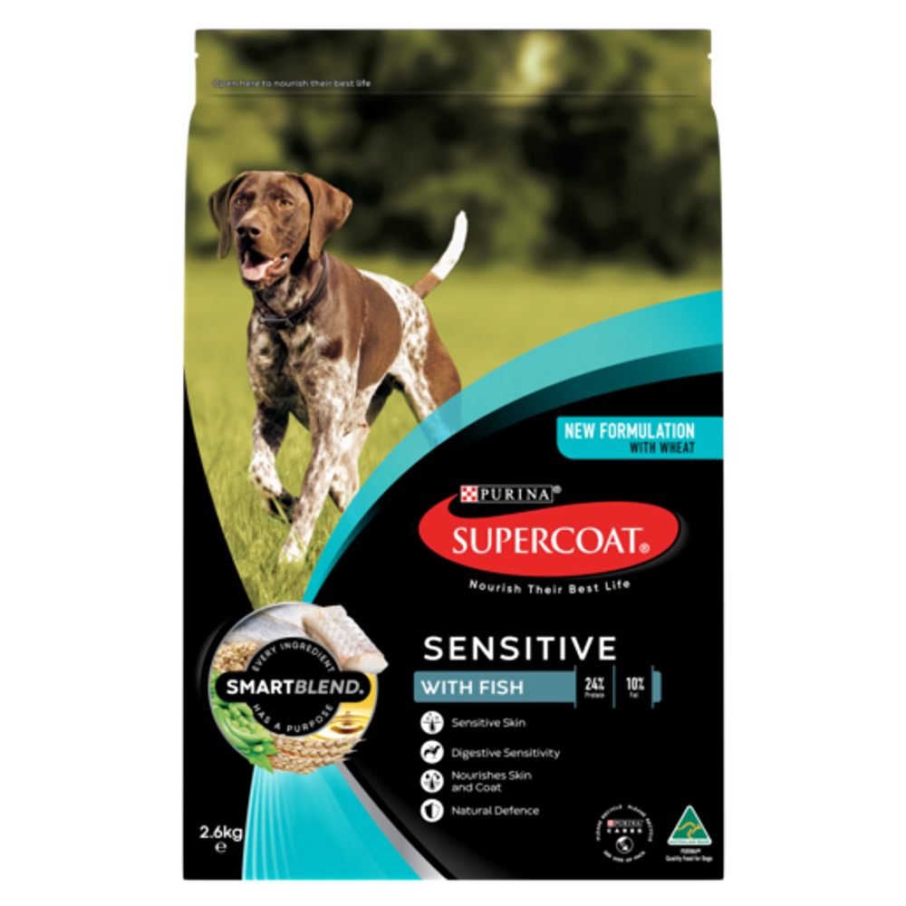 SUPERCOAT Adult Sensitive Fish Dry Dog Food