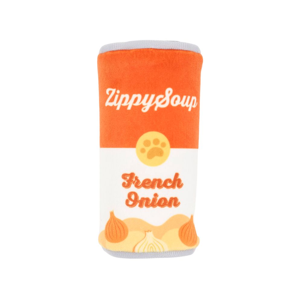 Zippy Paws Squeakie Can French Onion Soup Dog Toy