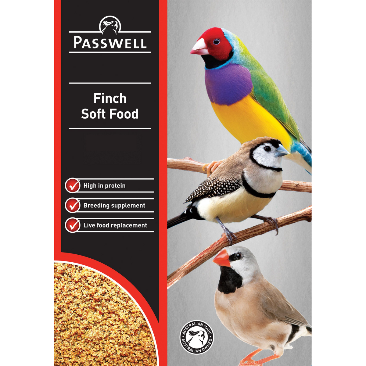 Passwell Finch Soft Food 5kg pack | PeekAPaw Pet Supplies