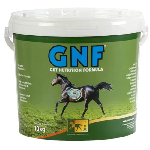 TRM GNF Gut Nutrition Formula pellets for horses, 10kg tub