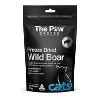 The Paw Grocer Freeze Dried Cat Treats Black Label Boar pack front