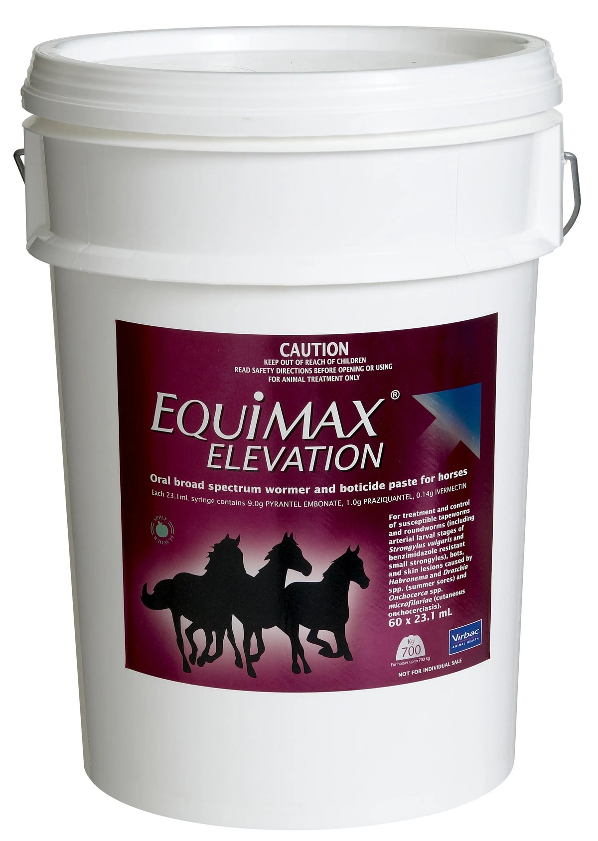 Virbac Equimax oral paste for horses – 60 dose pail