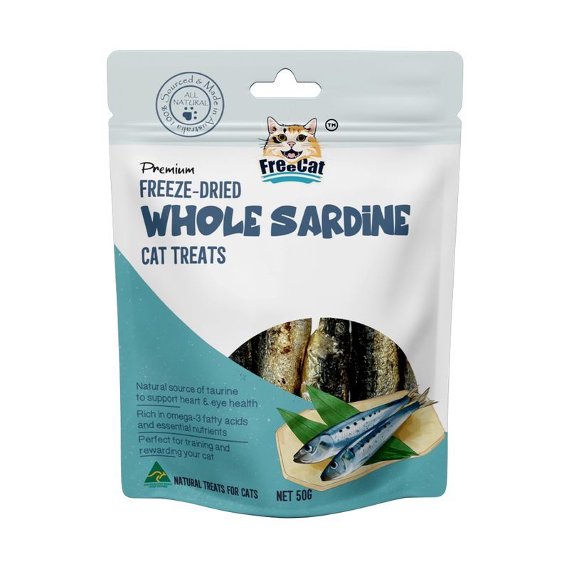 FreeCat Freeze Dried Whole Sardine Cat Treats