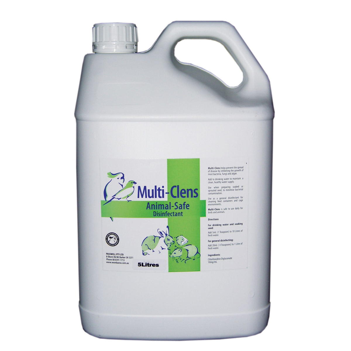 Passwell Multi-Clens 5L drum | PeekAPaw Pet Supplies