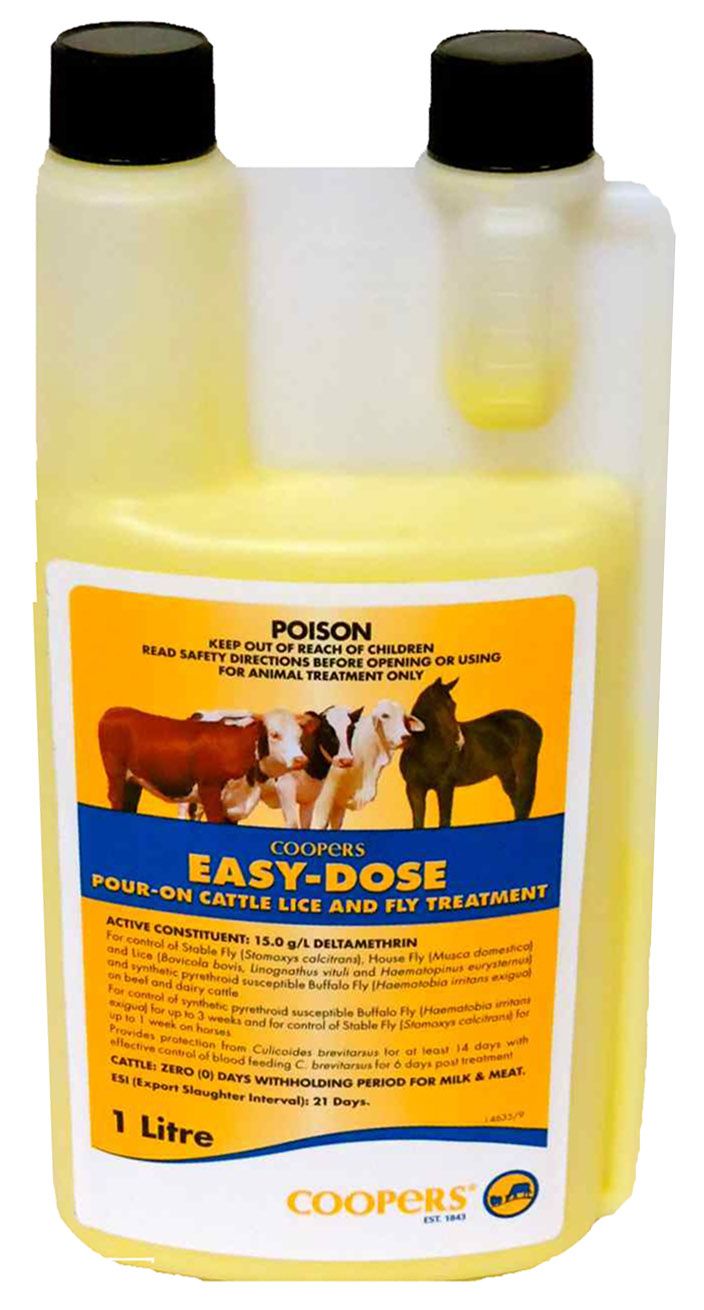 Coopers Easy Dose Pour-On 1L product packaging