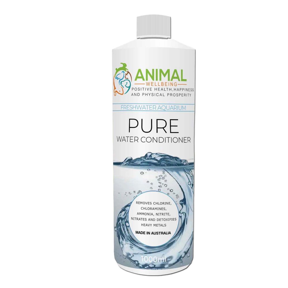 Animal Wellbeing Pure Aquarium Water Conditioner 1L bottle | PeekAPaw Pet Supplies