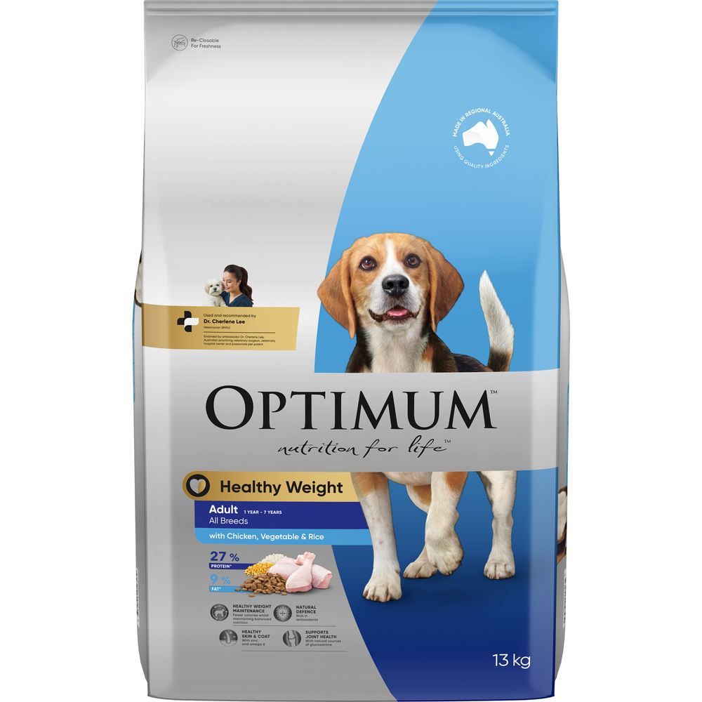 OPTIMUM Adult Light & Healthy Chicken, Vegetables & Rice Dry Dog Food