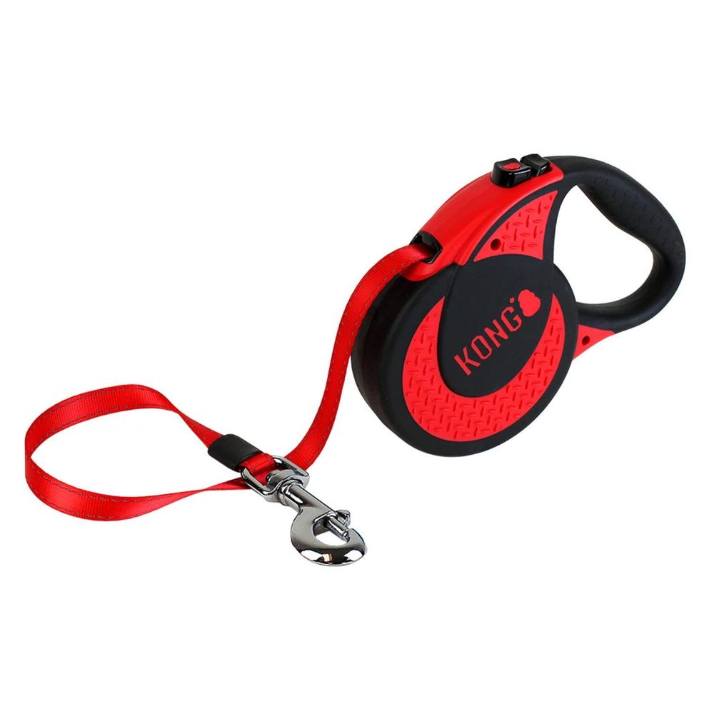 KONG Dog Ultimate Retractable Leash - Xlarge Red | PeekAPaw Pet Supplies