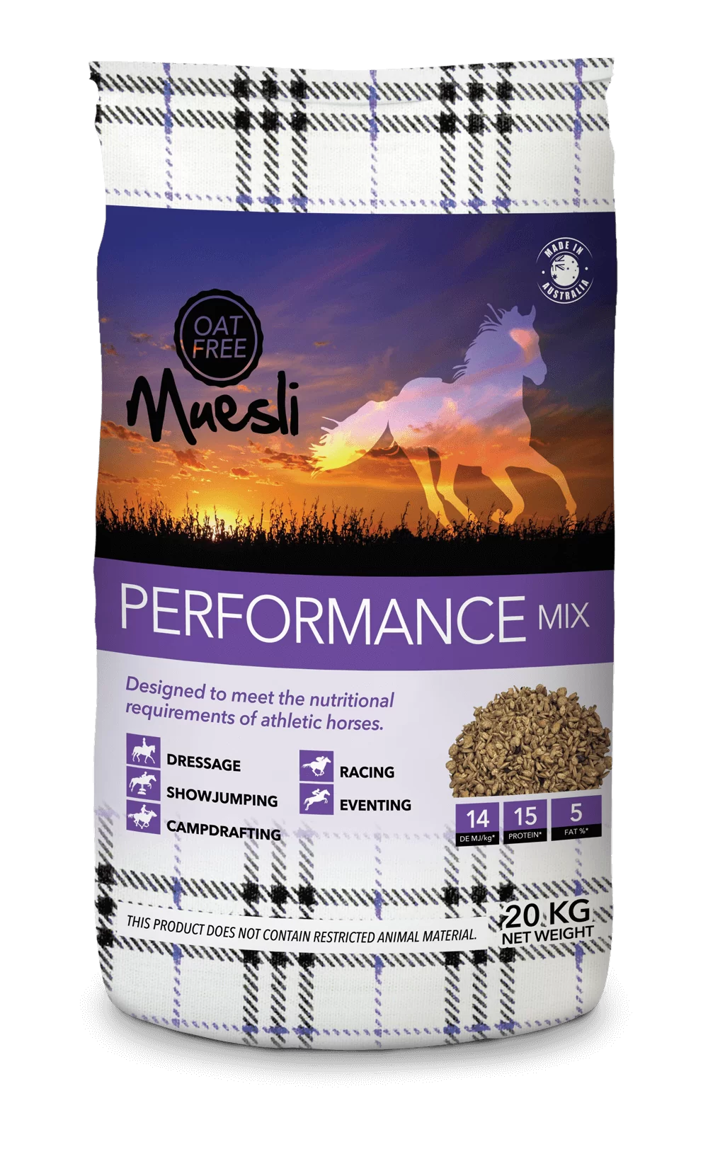 FeedRite Performance Mix horse feed 20kg bag