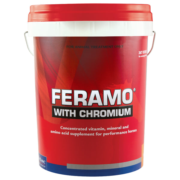 Virbac Feramo with Chromium Concentrated Daily Supplement for Horses - 15kg | PeekAPaw Pet Supplies
