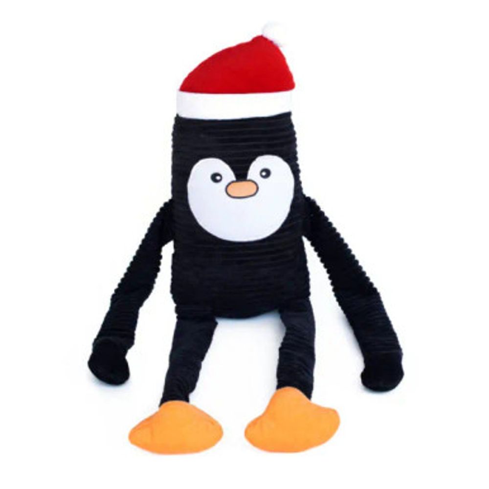 Zippy Paws Christmas Crinkle Penguin Jumbo Dog Toy