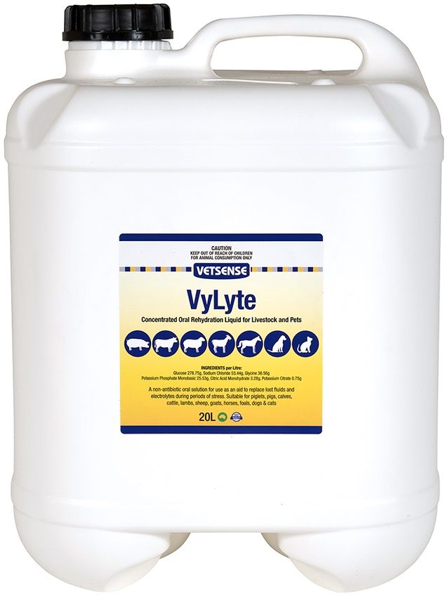 Vetsense VyLyte Concentrated Oral Rehydration Liquid 20L pack