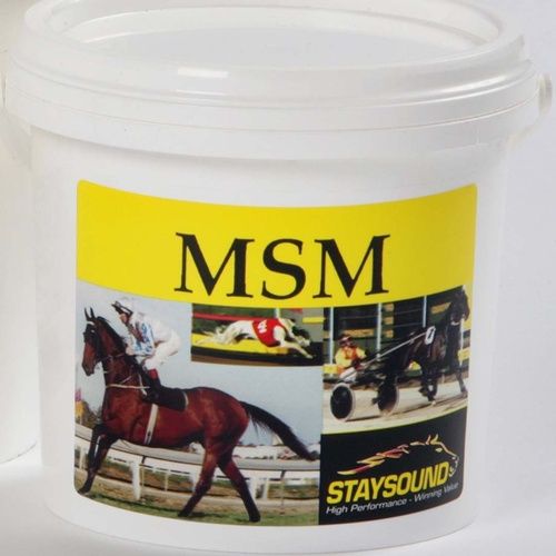 Stay Sound MSM pure sulphur supplement for horses, 1kg tub