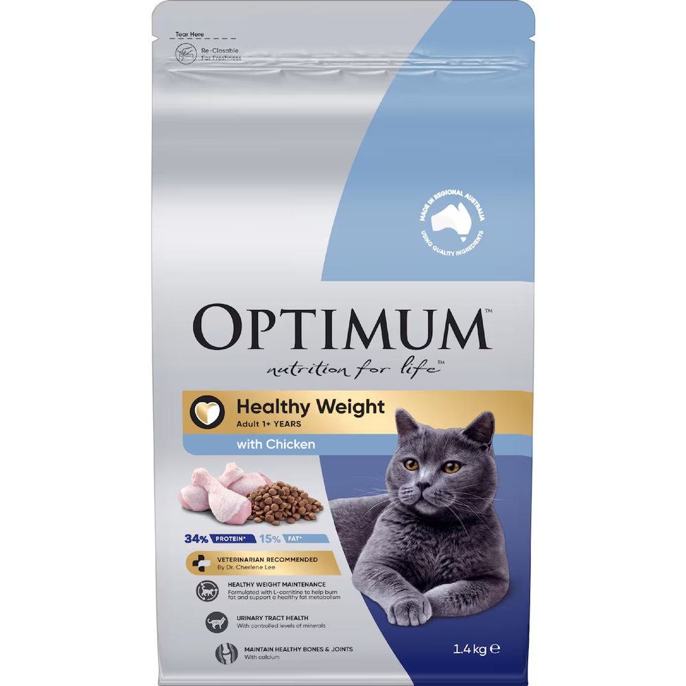 OPTIMUM Adult Healthy Weight Chicken Dry Cat Food