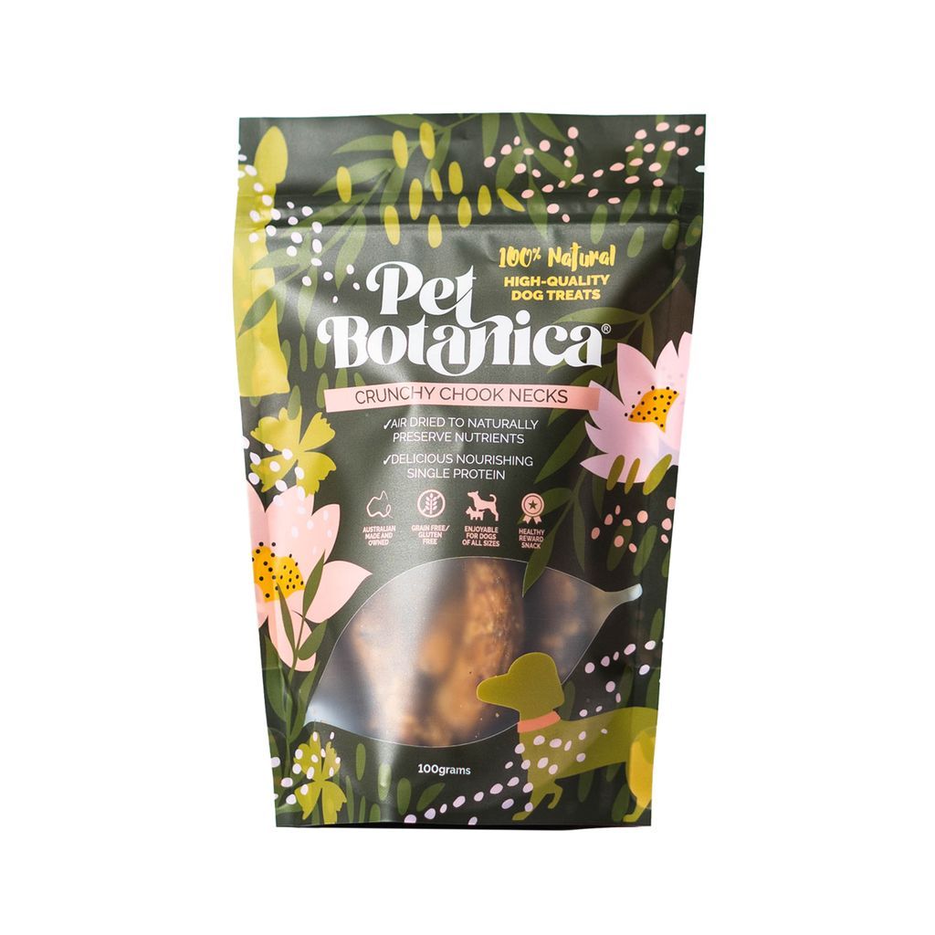 Pet Botanica Crunchy Chook Necks Dog Treats pack front