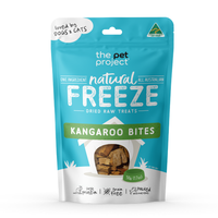 The Pet Project Freeze Dried Dog Treats Kangaroo Bites - 50g | PeekAPaw Pet Supplies