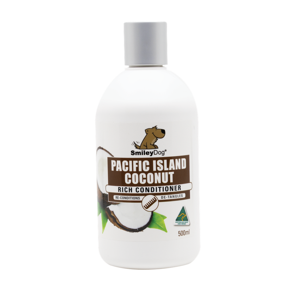 Smiley Dog Pacific Island Coconut Conditioner - 500ml | PeekAPaw Pet Supplies